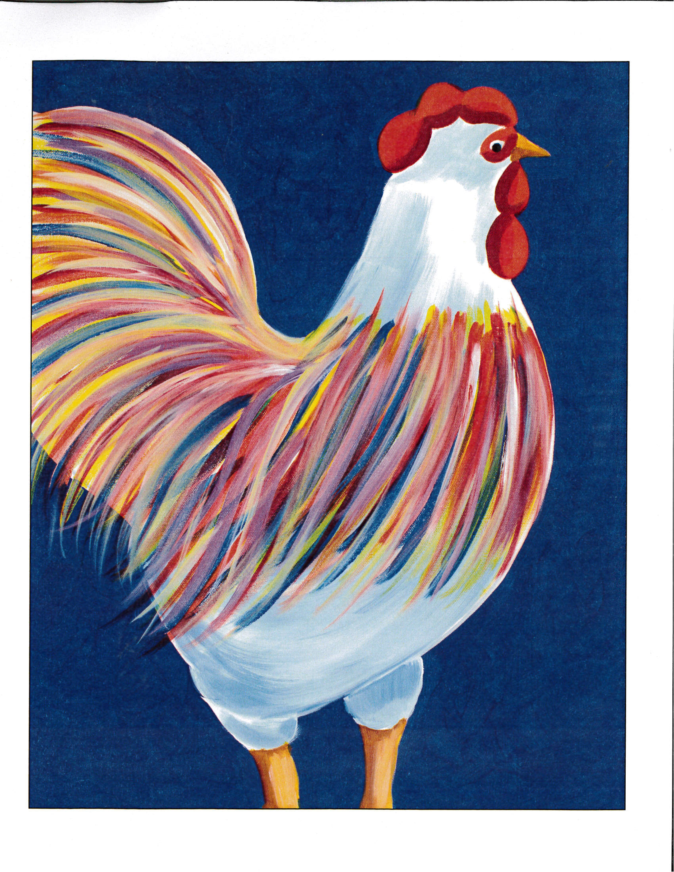 Painting Party | “Barnyard Alarm” (Colorful Rooster) | August 2, 2019