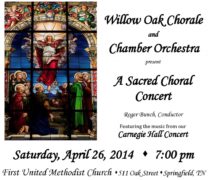 Willow Oak Choral concert