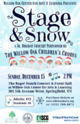 Stage & Snow Dec. 15 Children's Choir Concert Poster